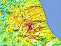 Mappa del terremoto del 24 agosto 2016, che ha dato inizio alla sequenza nell'Italia centrale (fonte: INGV) (ANSA)