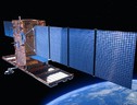 Rappresentazione artistica del nuovo satellite italiano Cosm-SokyMed  (fonte: Asi) (ANSA)