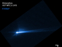 La scia di detriti lasciata dall'impatto della sonda Dart sull'asteroide Dimorphos, ripresa dal telescopio spazialeHubble (fonte: NASA/ESA/STScI/Hubble) (ANSA)
