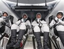 L'equipaggio Crew 4 si prepara a salutare la Stazione Spaziale (fonte: SpaceX) (ANSA)