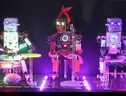La band dei minirobot presentata alla Maker Faire (fonte: Tetsuji Katsuda da YouTube) (ANSA)