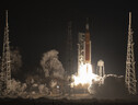 Il lancio del razzo Sls della missione Artemis 1 (fonte: NASA/Bill Ingalls) (ANSA)