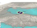 Le onde sismiche del terremoto. In blu il movimento del suolo verso il basso, in rosso il movimento verso l’alto. Fonte Ingv (ANSA)