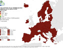 Covid: mappa Ecdc, in tutta Europa rischio resta massimo (ANSA)