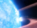 Rappresentazione artistica della stelle G29-38, una nana bianca, circondata da un disco di detriti (fonte: University of Warwick/Mark Garlick) (ANSA)