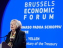 La segretaria al Tesoro Usa, Janet Yellen, al Brussels Economic Forum 2022 (ANSA)