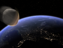 Rappresentazione artistica del passaggio ravvicinato di un asteroide alla Terra (fonte: Kevin Gill da Flickr) (ANSA)