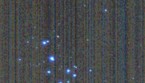 Le Pleiadi fotografate dal satellite LiciaCube (fonte: ASI/NASA) (ANSA)