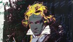 Andy Warhol, Beethoven inchiostri serigrafici su carta, 101 x 101 (ANSA)