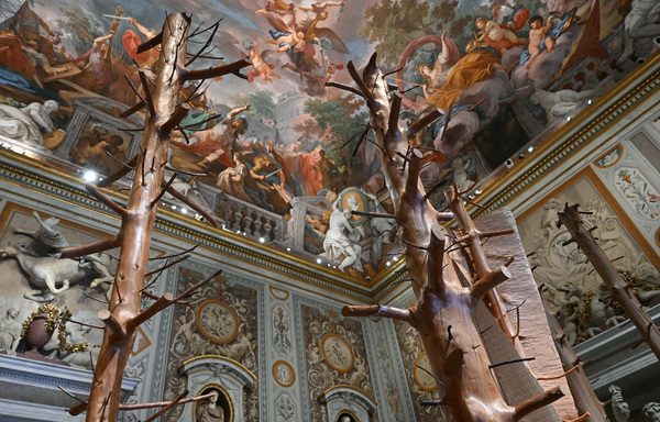 Penone alla Galleria Borghese con i suoi Gesti Universali © ANSA