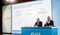 (da sx) Luca Moroni e Renato Mazzoncini presentano l'aggiornarmento del piano strategico di A2A 2021-30 (ANSA)