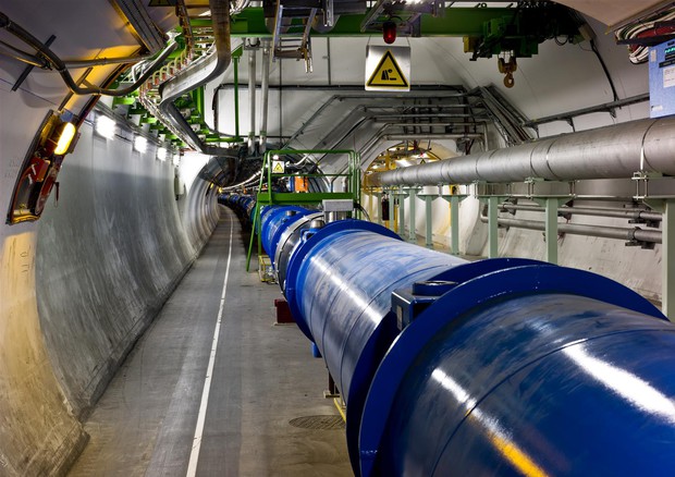 Il tunnel dell'acceleratore Lhc (fonte: CERN) © Ansa