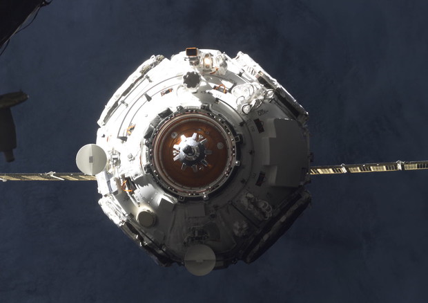 Il modulo russo Prichal in arrivo alla Stazione Spaziale (fonte: Roscosmos) © Ansa