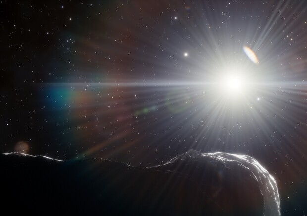 Scoperto il più grande asteroide 'killer' di pianeti degli ultimi anni (fonte: DOE/FNAL/DECam/CTIO/NOIRLab/NSF/AURA/J. da Silva/Spaceengine) © Ansa