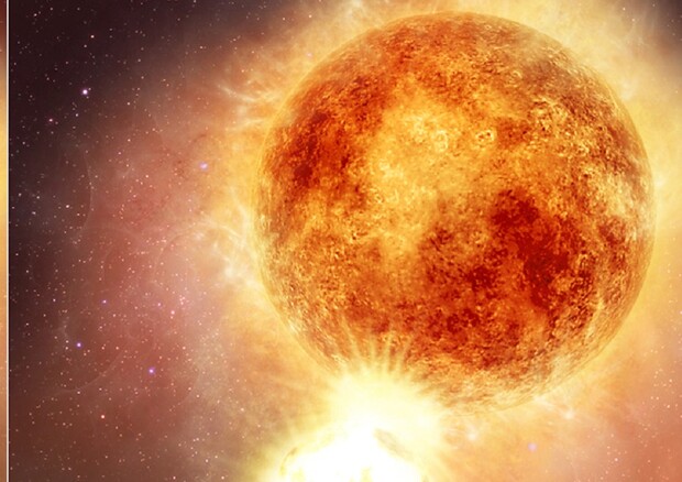 Rappresentazione artistica dell'esplosione della stella Betelgeuse (fonte: NASA, ESA, Elizabeth Wheatley/STScI) © Ansa