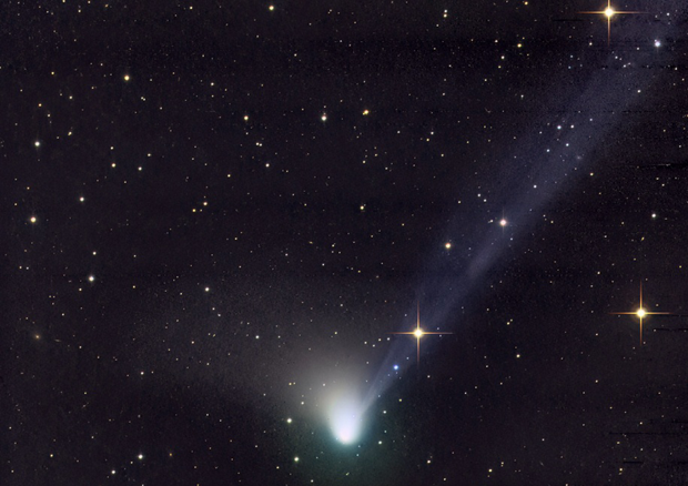 La cometa C/2022 E3 (ZTF) si troverà alla minima distanza dalla Terra il 1 febbraio alle ore 18,11 italiane, passando a circa 42 milioni di chilometri (fonte: Rolando Ligustri/UAI) © Ansa