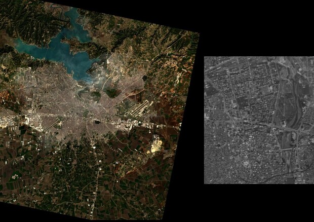 Sisma Siria-Turchia, prima immagine da satellite italiano (fonte: Asi) © Ansa