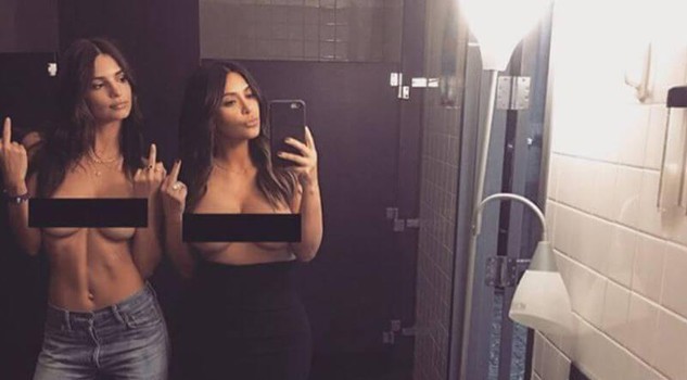 kim-kardashian instagram senza filtri, nude effect