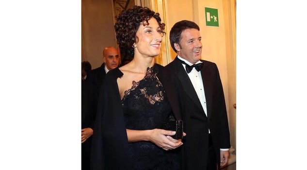 Prima della Scala 2016 Agnese & Matteo Renzi