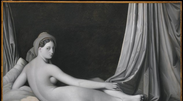 Monochrome: Painting in Black and White : Odalisque in Grisaille Jean-Auguste-Dominique Ingres and workshopabout 1824-34