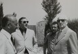 Carlo Bianchini Massoni (A.D. Santa Monica Spa), Ing. Francesco Sampaolesi (Presidente Santa Monica Spa), Alberto Ricci, Enzo Ferrari (ANSA)
