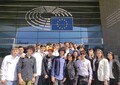 I giovani vincitori del premio ASOC-ANSA a Bruxelles (ANSA)