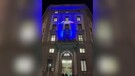 Settimana della sensibilizzazione su antibiotici, palazzo Aifa illuminato di blu (ANSA)