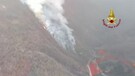 Piemonte, ancora in fiamme i boschi a San Bernardino Verbano(ANSA)