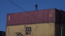 Napoli, operai da mesi senza stipendio: protesta sui container(ANSA)