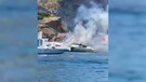 Yacht a fuoco a Ponza, occupanti si buttano in mare: nessun ferito (ANSA)
