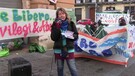 Napoli, manifestazione ambientalista contro il Puad (Piano Utilizzo Aree Demaniali) (ANSA)