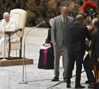 Papa Francesco durante l'udienza generale (ANSA)