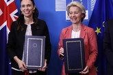 Ue e Nuova Zelanda firmano accordo commerciale (ANSA)