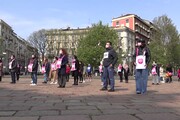 Milano, flash-mob per l'equita' di genere nel Recovery Fund