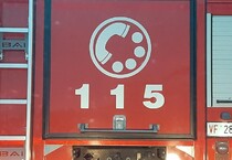 Camion dei pompieri 115. Immagine d'archivio (ANSA)