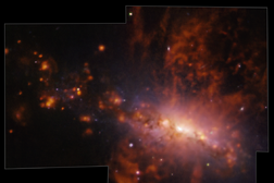 Gas liberati dalla galassia NGC 4383 (fonte: ESO/A. Watts et al)