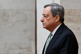 L'ex premier Mario Draghi