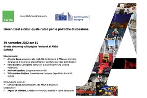 Fondi europei per il Green deal e contro le crisi, Forum ANSA (ANSA)