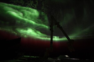 Un'aurora polare fotografata dalla Stazione Spaziale, dall'astronauta Samantha Cristoforetti (fonte: Cristoforetti/ESA,NASA) (ANSA)