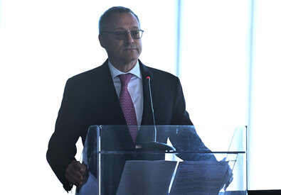 Carlo Bonomi presidente di Confindustria durante l'inaugurazione del 62' salone nautico