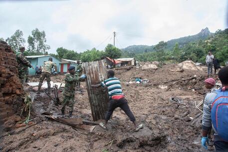 I danni provocati dal ciclone Freddy in Malawi © AFP