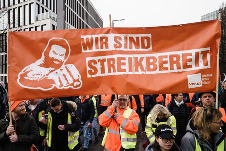 La protesta a Berlino © EPA