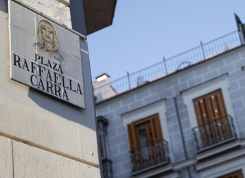 Plaza Raffaella Carrà a Madrid (ANSA)