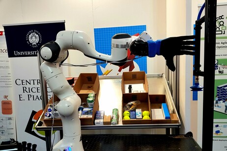 Il braccio robotico messo a punto dal Centro 'Piaggio' nell'ambito nel progetto europeo Darko (foto di Leonardo De Cosmo)