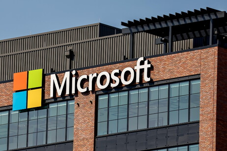 A Microsoft business logo in Atlanta, Georgia
