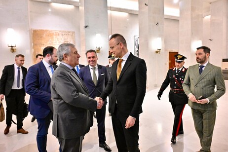 Incontro del ministro degli Esteri Antonio Tajani con il ministro ungherese  Péter Szijjártó