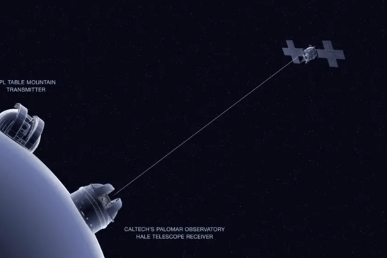 L'esperimento DSOC apre all'uso delle comunicazioni laser per la trasmissione di dati dallo spazio profondo (fonte: NASA/JPL-Caltech)