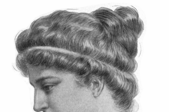 Ipazia, nel disegno di Jules Maurice Gaspard (fonte  Jules Maurice Gaspard (1862–1919), da Wikipedia)