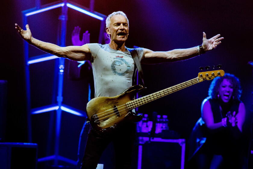 Sting performs in Amsterdam © ANSA/EPA