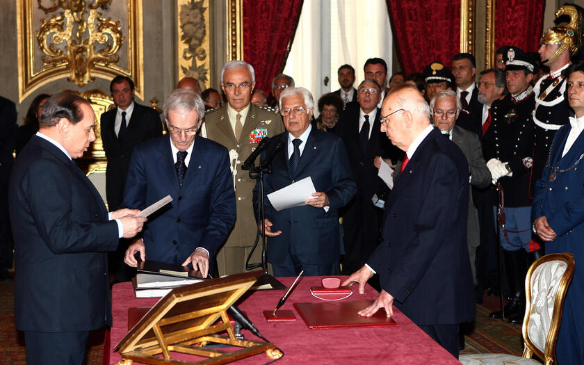 Giorgio Napolitano e Silvio Berlusconi - RIPRODUZIONE RISERVATA